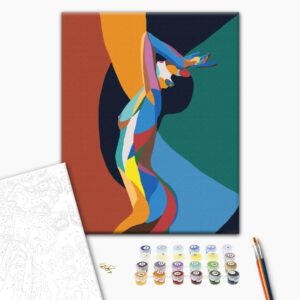 Malowanie po numerach Tęczowy nagi