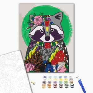 Malowanie po numerach Rumak z prezentem