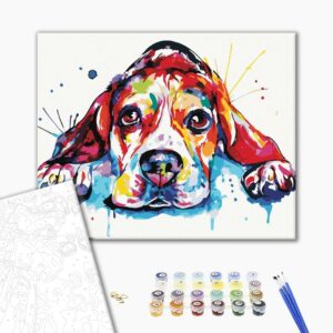 Malowanie po numerach Tęczowe zwierzęto