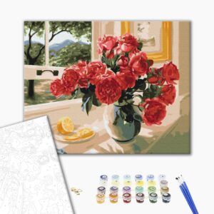 Malowanie po numerach Cytrusowy akcent czerwonych