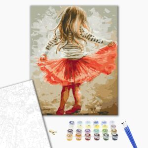 Malowanie po numerach Mała kokietka