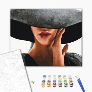 Malowanie po numerach Pani z sekretem