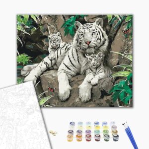 Malowanie po numerach Rodzina właścicieli