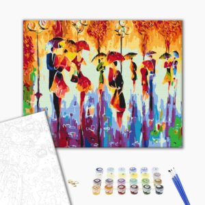 Malowanie po numerach Jesienne sylwetki