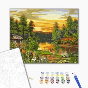 Malowanie po numerach Atmosferyczny wschód słońca