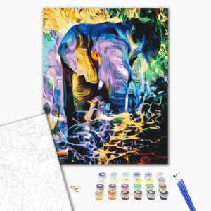 Malowanie po numerach Tęczowa Afryka