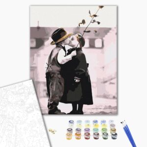 Malowanie po numerach Pierwszy pocałunek