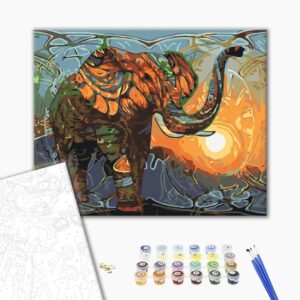 Malowanie po numerach Słońce w zenicie