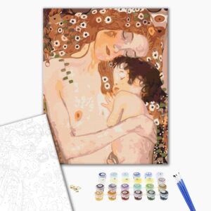 Malowanie po numerach Mama i dziecko. Gustav Klimt.