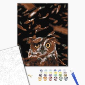 Malowanie po numerach Inteligentna sowa