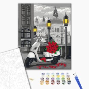 Malowanie po numerach Bukiet z dostawą