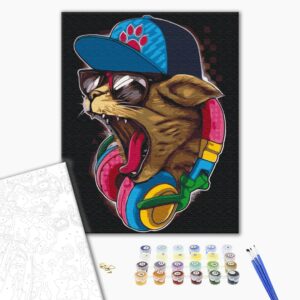 Malowanie po numerach Ścieżka koci