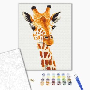 Malowanie po numerach Żyrafa