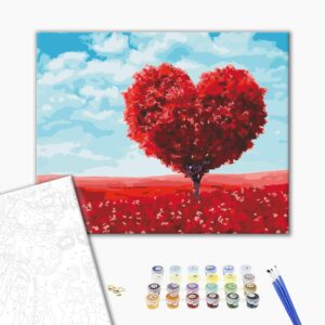 Malowanie po numerach Serce natury