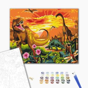 Malowanie po numerach Świat przeszłości