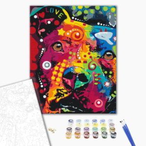 Malowanie po numerach Tęczowy przyjaciel