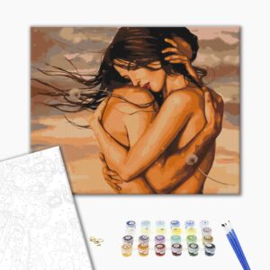 Malowanie po numerach Uściski w mniszkach