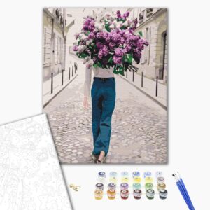 Malowanie po numerach Liliowy spacer