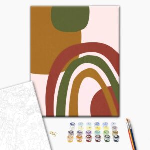 Malowanie po numerach Linia stylu tryptyk 2