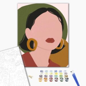 Malowanie po numerach Linia stylu tryptyk 3