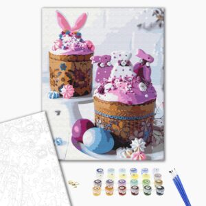 Malowanie po numerach Wielkanocne ciastka