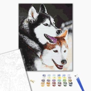 Malowanie po numerach Huski.