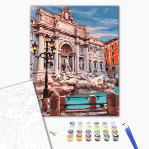 Malowanie po numerach Fontanna di Trevi Rzym