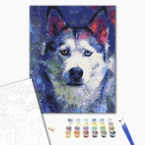 Malowanie po numerach Widok Huski.