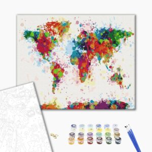 Malowanie po numerach Kolorowa karta