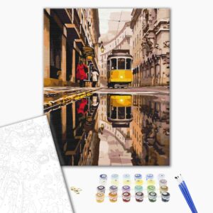 Malowanie po numerach Tramwaj miejski