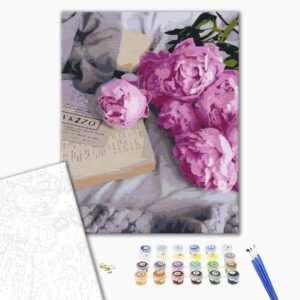 Malowanie po numerach Piwonie