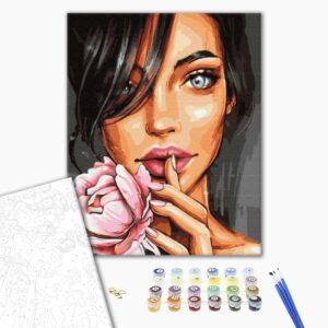 Malowanie po numerach Portret róży