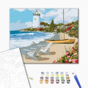 Malowanie po numerach Latarnia morska