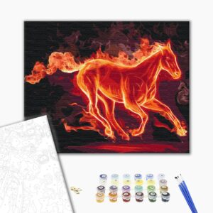 Malowanie po numerach Ognisty biegacz