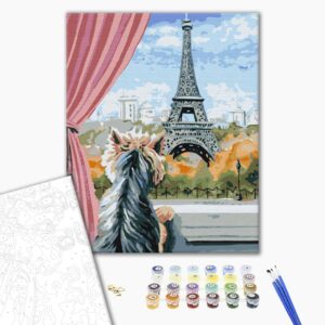 Malowanie po numerach Paryż z okna