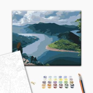 Malowanie po numerach Podróżnik na krawędzi światła