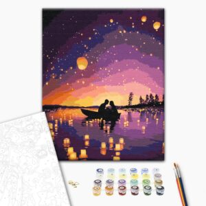 Malowanie po numerach Randka w świetle niewidzialnych latarek