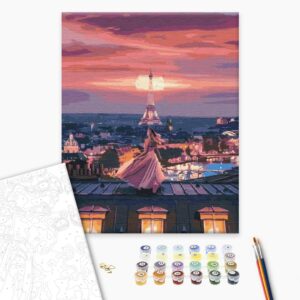 Malowanie po numerach Fantastyczny wieczór w Paryżu