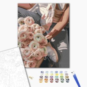 Malowanie po numerach Ładny bukiet