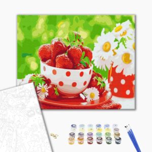 Malowanie po numerach Truskawkowa przekąska