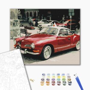 Malowanie po numerach Retro na drogach miejskich