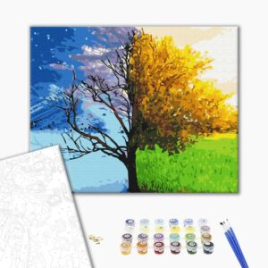 Malowanie po numerach Zmiana pór roku