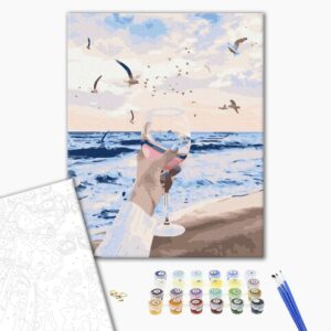 Malowanie po numerach Morze w szklance