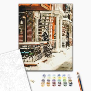 Malowanie po numerach Zimowa przytulność