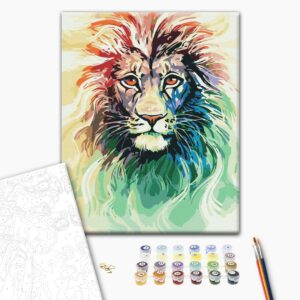 Malowanie po numerach Zorza lwa
