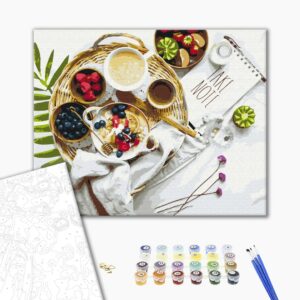 Malowanie po numerach Coś smacznego na śniadanie