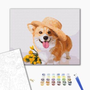 Malowanie po numerach Dżentelmeński pies