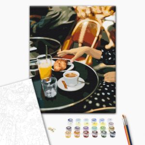 Malowanie po numerach Francuskie śniadanie