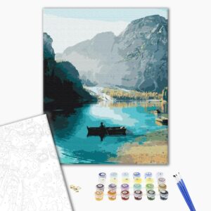 Malowanie po numerach Spacer na łodzi