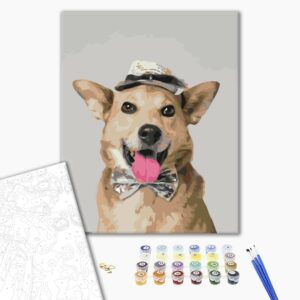 Malowanie po numerach Pan pies